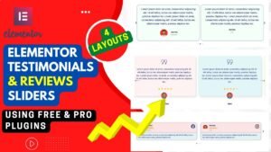 How to create Testimonial slider in Elementor