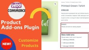 How to create product add-ons in WooCommerce website?