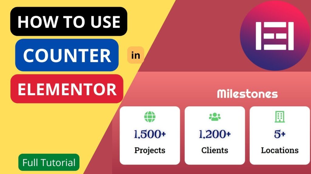 How to use Elementor Counter Widget