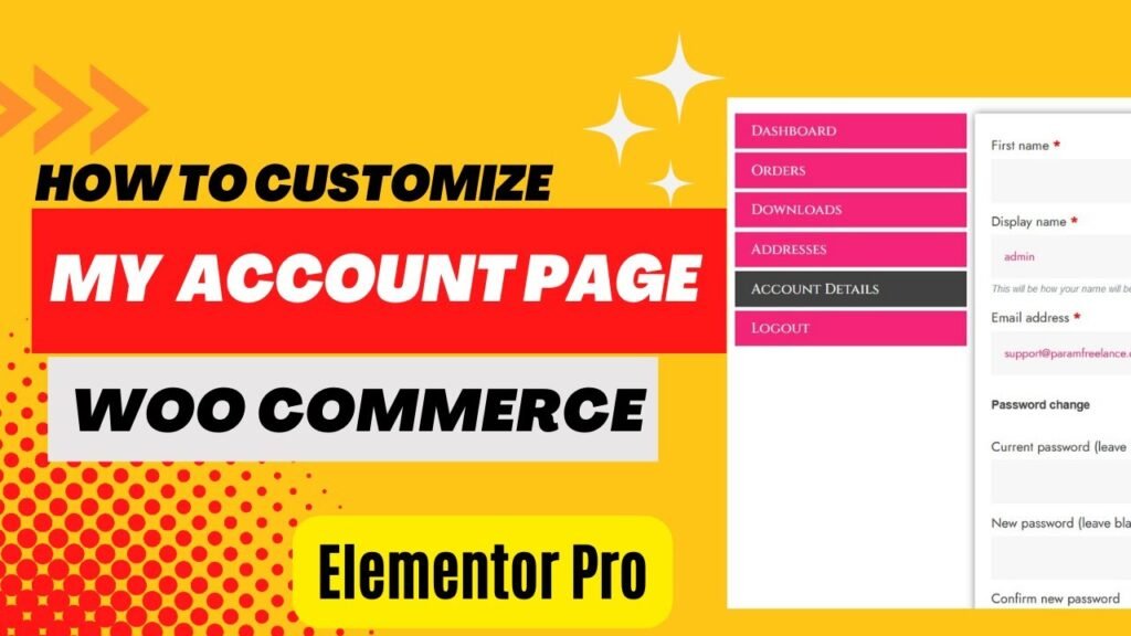 WooCommerce My Account page