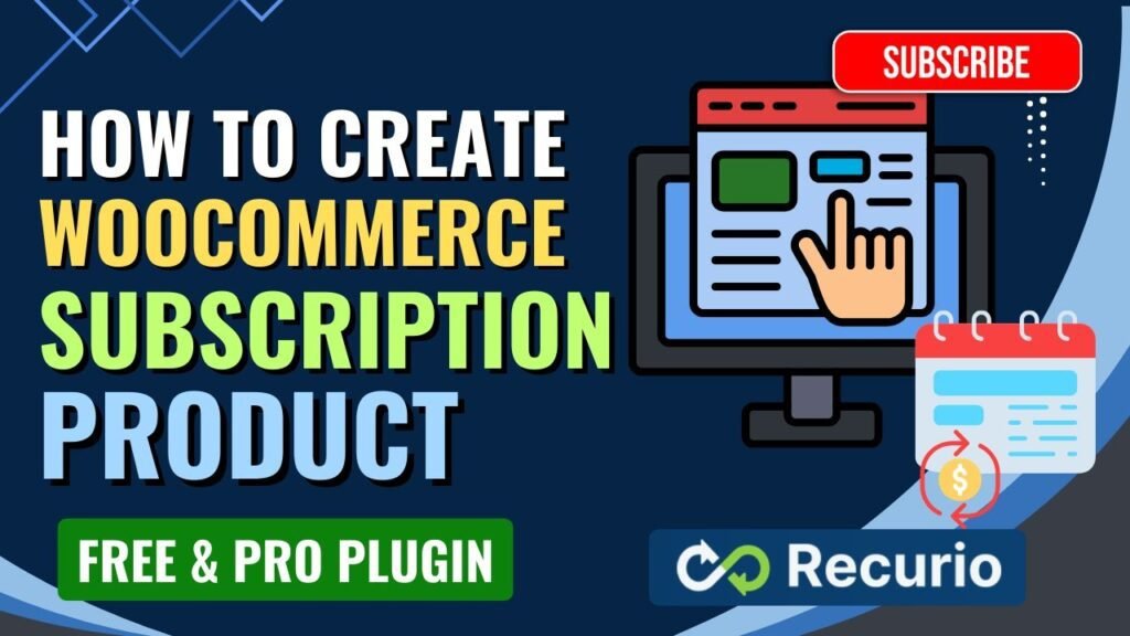 Subscription product in woocommerce