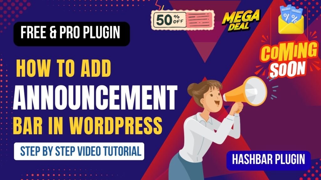 Announcement Bar in WordPress