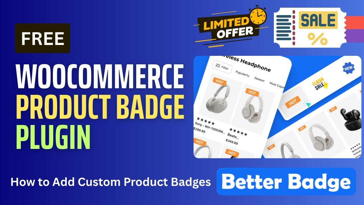 FREE WooCommerce Product Badge Plugin