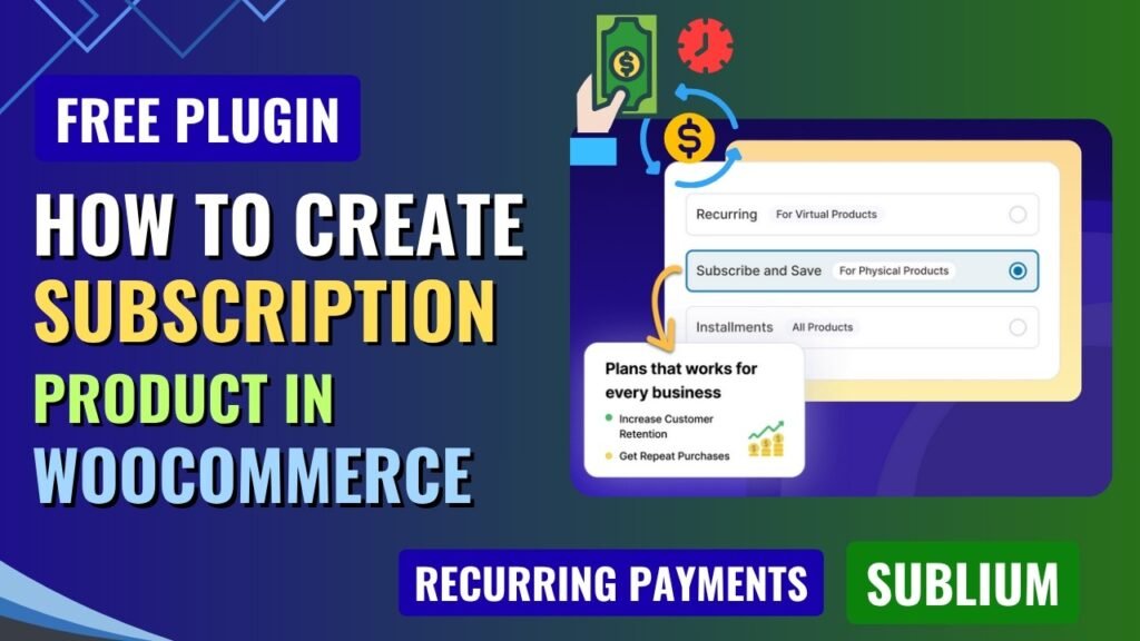 WooCommerce Subscription Plugin