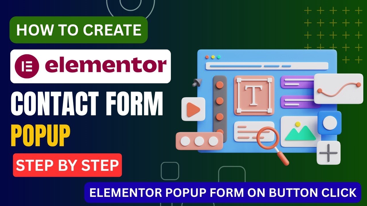 How to create popup contact form in Elementor