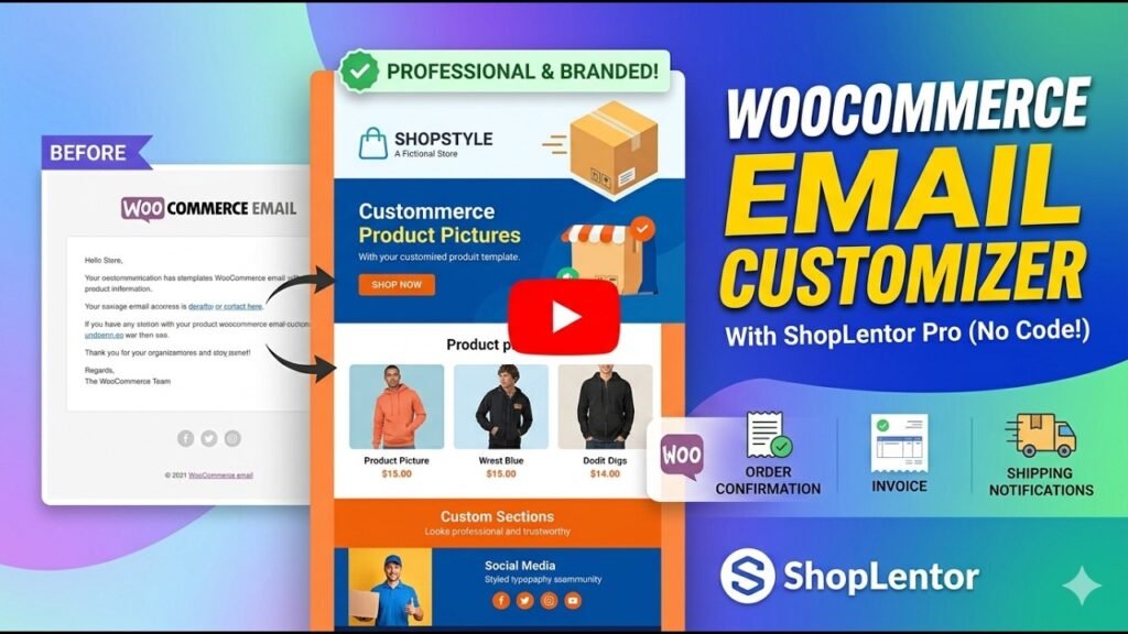 WooCommerce Email Customizer with ShopLentor Pro