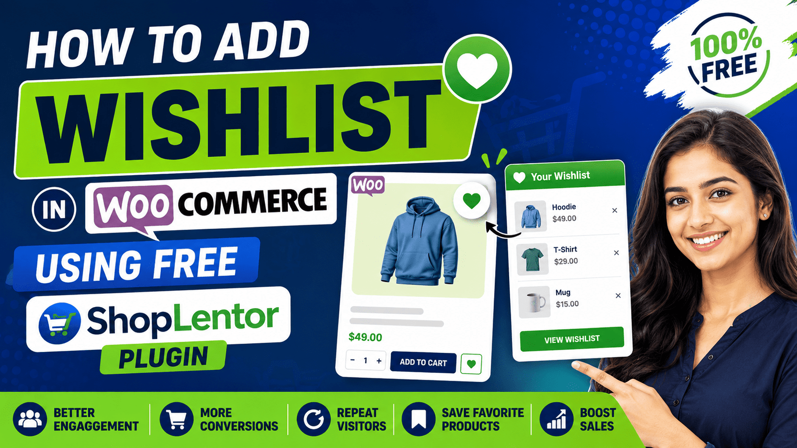 How to Add Wishlist in WooCommerce Using Free ShopLentor Plugin