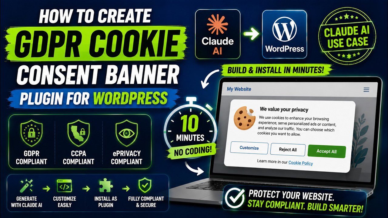 Cookie Consent Banner Plugin Built with Claude AI