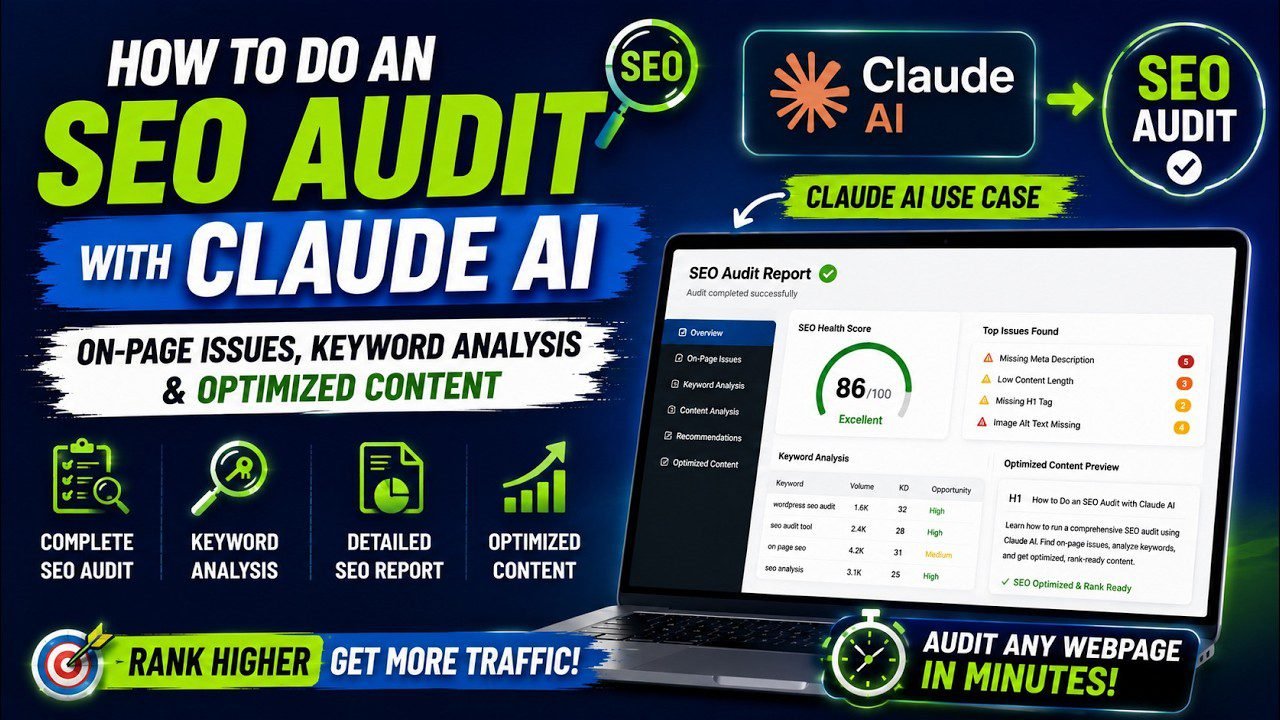 SEO Audit with Claude AI: On-Page Issues, Keywords & Content