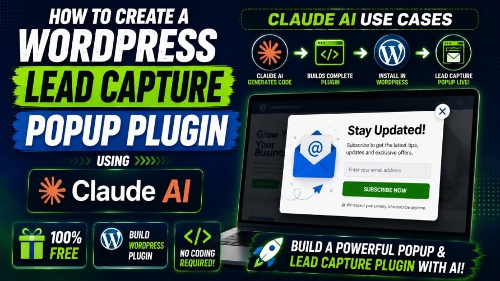 WordPress Lead Capture Popup Plugin Built with Claude AI