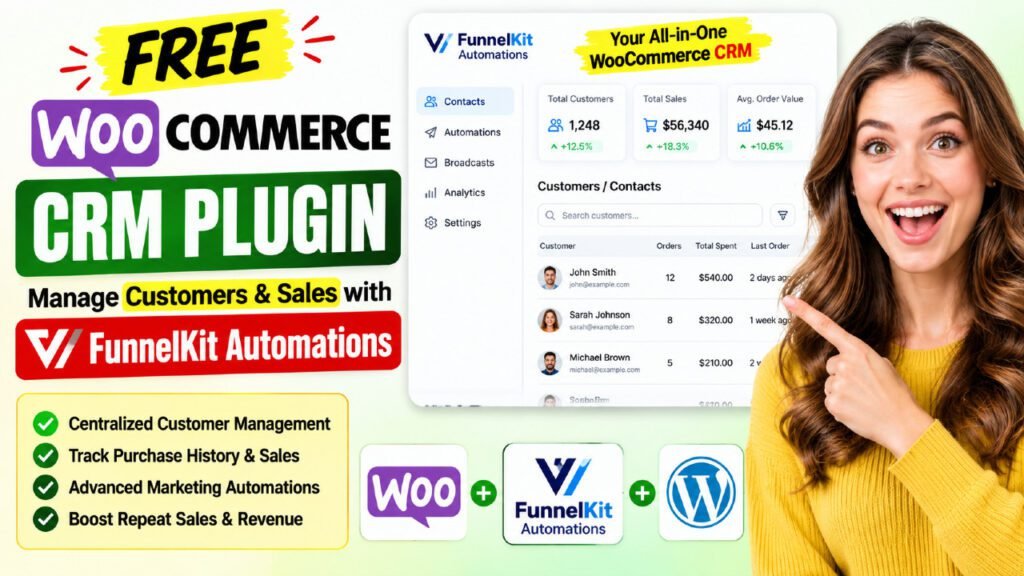 Free WooCommerce CRM Plugin | FunnelKit Automations