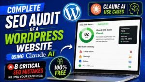 SEO audit WordPress website Claude AI