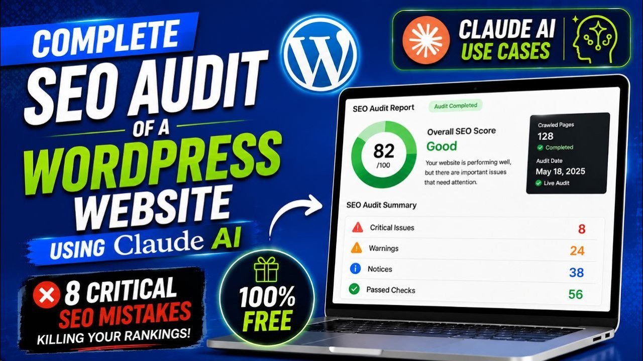 SEO audit WordPress website Claude AI