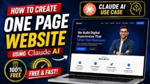 How to Create a One Page Website Using Claude AI