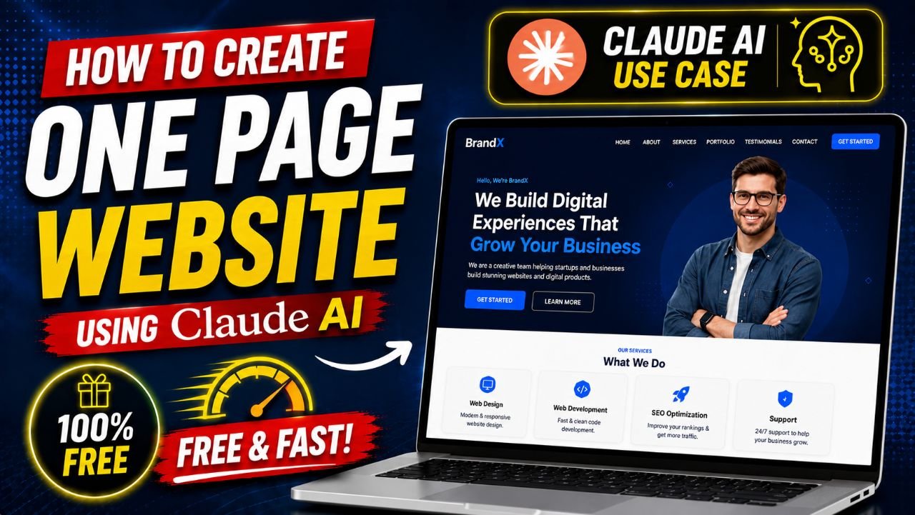 How to Create a One Page Website Using Claude AI
