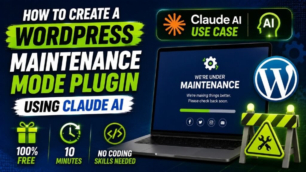 How to Create a WordPress Maintenance Mode Plugin Using Claude AI