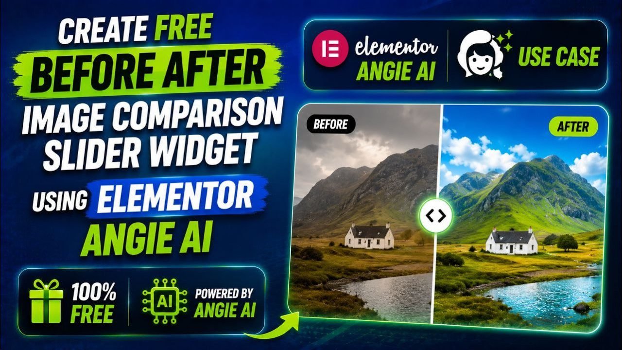 How to Create FREE Before After Image Comparison Slider Widget