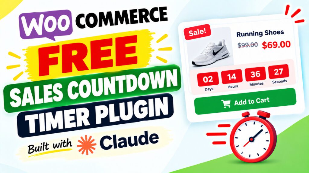 Free WooCommerce Sales Countdown Timer Plugin Built with AI