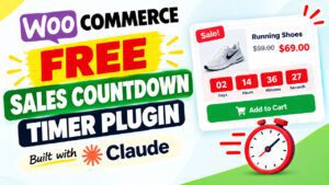 Free WooCommerce Sales Countdown Timer Plugin Built with AI